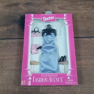 Vintage Barbie Fashion Avenue Lingerie Blue Gown Pink Set 14292 NIB 1996